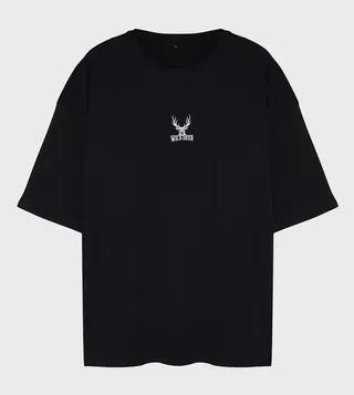 Plus & Tall Embroidered Oversized T-Shirt