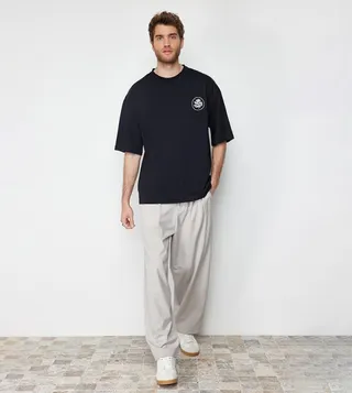 Embroidered Oversized T-Shirt