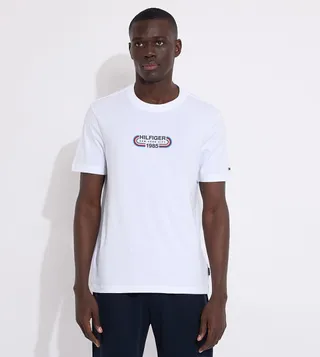Monotype Print Short Sleeves T-Shirt