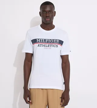 Monotype Print Short Sleeves T-Shirt