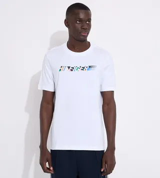 Monotype Print Short Sleeves T-Shirt
