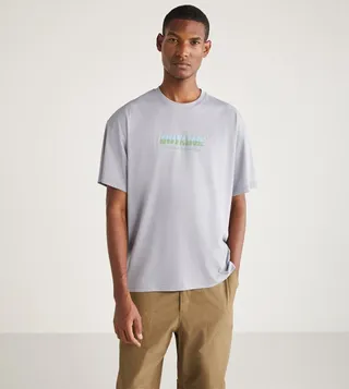 Printed Short Sleeves Oversized T-Shirt