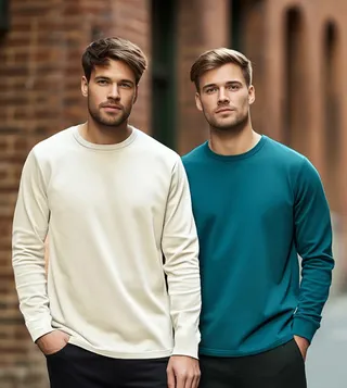 Pack of 2 Solid Long Sleeves T-Shirt