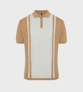 Color Block Short Sleeves Polo T-Shirt