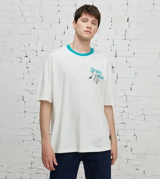 Printed Crewneck Oversized T-Shirt