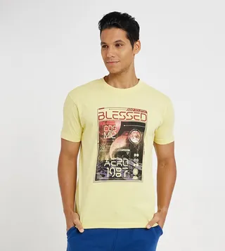 Aero Men Printed Regular Fit T-Shirt