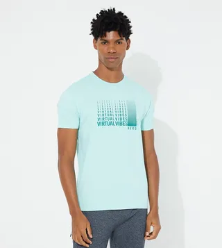 Printed Regular Fit Casual T-Shirt