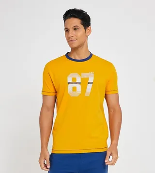 Aero Men Printed Regular Fit T-Shirt