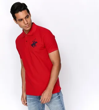Honeycomb Core Polo T-Shirt