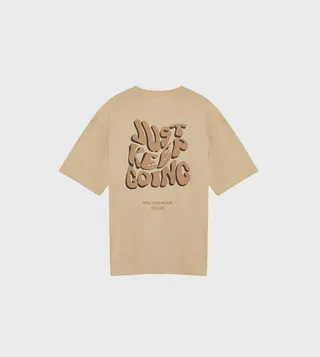 Back Printed Short Sleeves Oversized T-Shirt