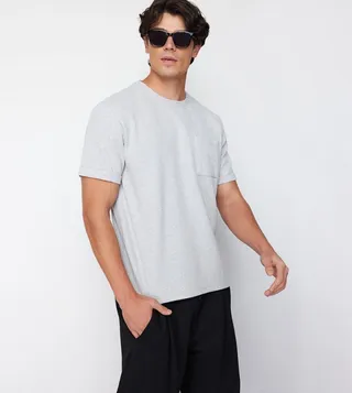 Waffle Textured Short Sleeves T-Shirt