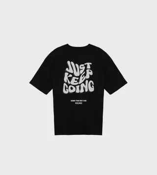 Back Printed Short Sleeves Oversized T-Shirt