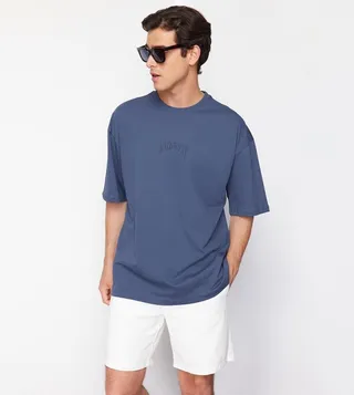 Printed Short Sleeves Oversized T-Shirt
