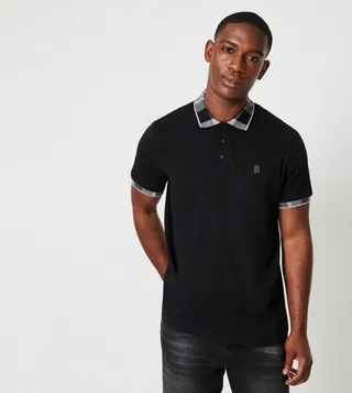 Contrast Trim Polo T-Shirt