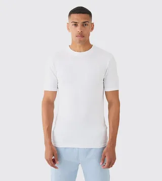 Solid Short Sleeves Muscle Fit T-Shirt
