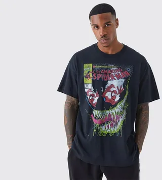 Venom Print Oversized T-Shirt