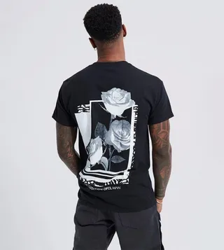 Rose Print Short Sleeves T-Shirt