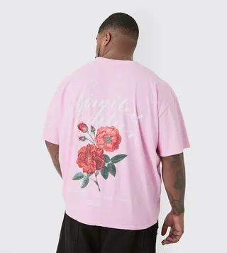 Limited Edition Floral Back-Print Oversized T-Shirt