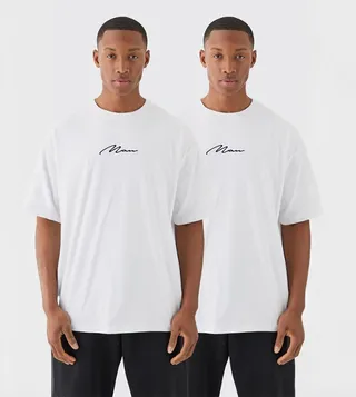 Pack of 2 Signature Oversized T-Shirts