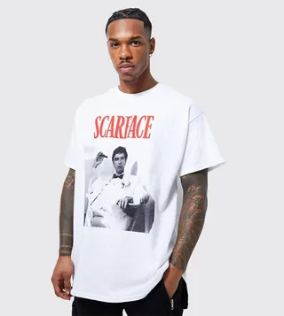 Printed Short Sleeves Oversized T-Shirt