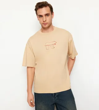 Printed Short Sleeves Oversized T-Shirt