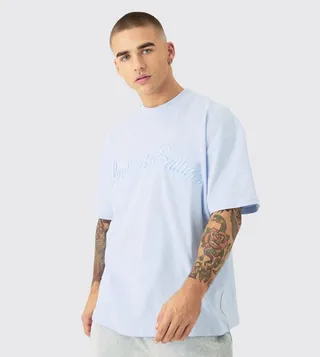 3D Limited Embroidered Oversized T-Shirt