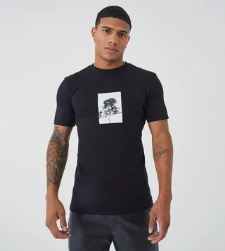 Printed Heavyweight Interlock T-Shirt