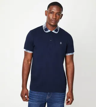 Check Collar Polo T-Shirt
