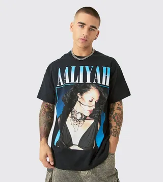 Alliyah Print Oversized T-Shirt