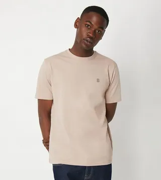 Chest Branded Crew Neck T-Shirt
