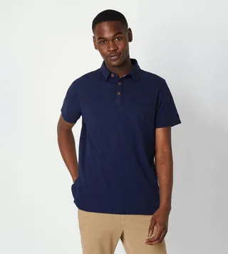 Slub Short Sleeves Polo T-Shirt