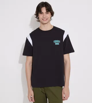 Monotype Embroidered Crew Neck T-Shirt