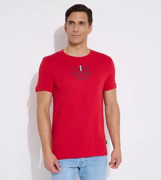 Logo Printed Crew Neck T-Shirt