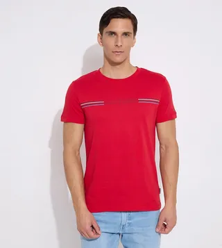 Logo Printed Crew Neck T-Shirt