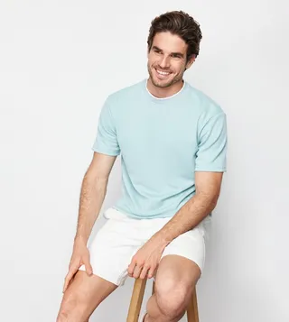 Limited Edition Contrast Trim Short Sleeves T-Shirt