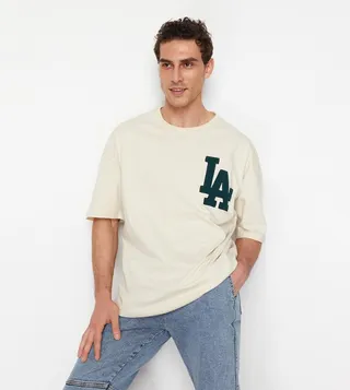 Applique Crew Neck T-Shirt