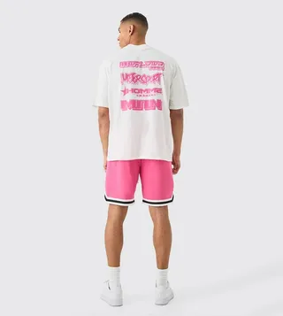 Oversized Moto Graphic T-Shirt