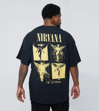Plus Licensed Nirvana T-Shirt