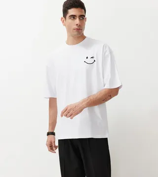 Embroidered Crew Neck T-Shirt