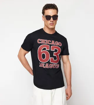 Printed Crew Neck T-Shirt