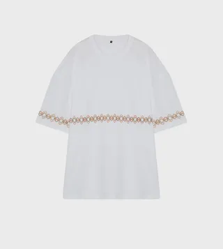 Plus & Tall Embroidered Crew Neck T-Shirt