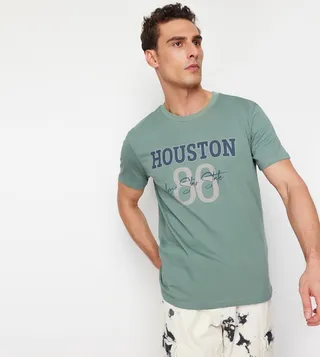 Printed Crew Neck T-Shirt