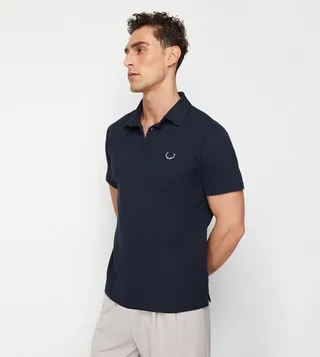 Embroidered Short Sleeves Polo T-Shirt