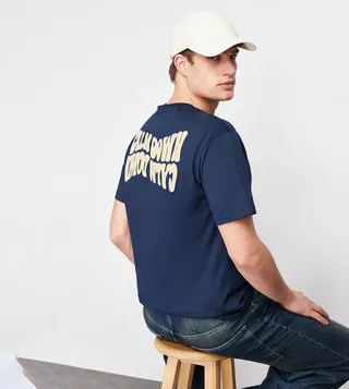 Back Printed Short Sleeves T-Shirt