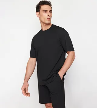 Solid Crew Neck T-Shirt