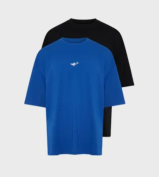 Pack of 2 Printed Crew Neck T-Shirt