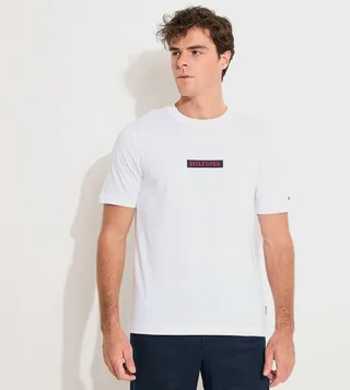 Logo Embroidered Crew Neck T-Shirt