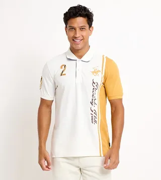 Logo Embroidered Short Sleeves Polo T-Shirt
