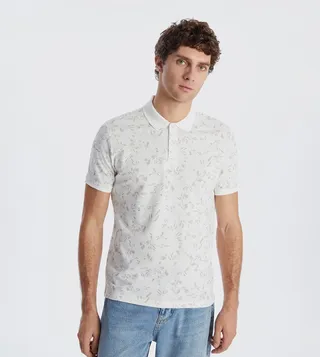 Printed Short Sleeves Polo T-Shirt