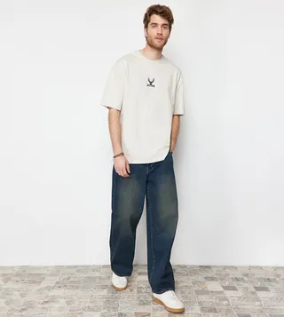 Embroidered Oversized T-Shirt